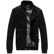 百诺男装S703黑色韩版夹克 秋日潮男的时尚之选